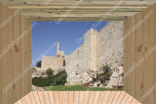 Load image into Gallery viewer, Migdal Dovid Old City Walls Sukkah Mural
